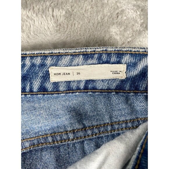 PacSun Mom Jeans - Distressed High Rise - Size 26 - Picture 4 of 13